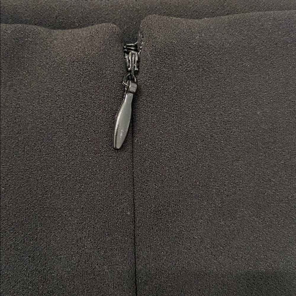 Ivanka Trump Black Pencil Skirt with Rose Gold Button Detail, Size 2 - Picture 5 of 5